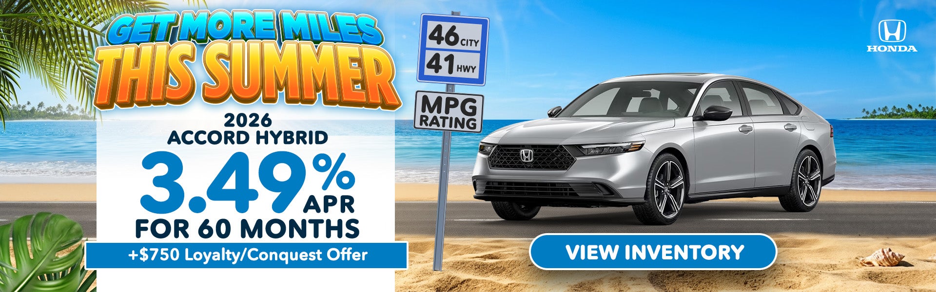 Accord Hybrid 3.49% for 60 months