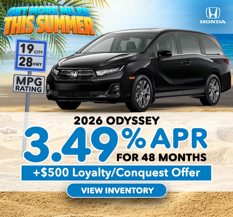 2026 Odyssey 3.49% for 48 months