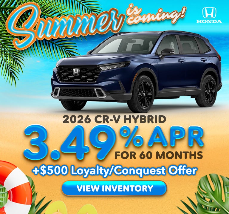 2026 CRV 3.49% apr for 60 months