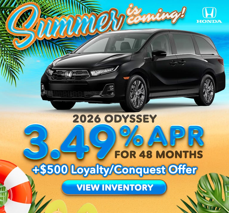 2026 Odyssey 3.49% for 48 months