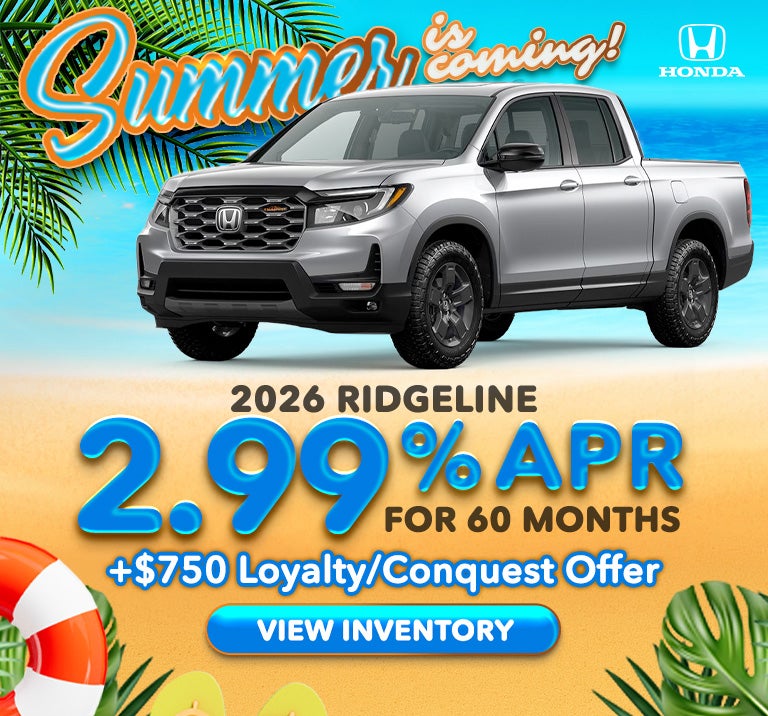 Ridgeline 2.99% apr for 60 months
