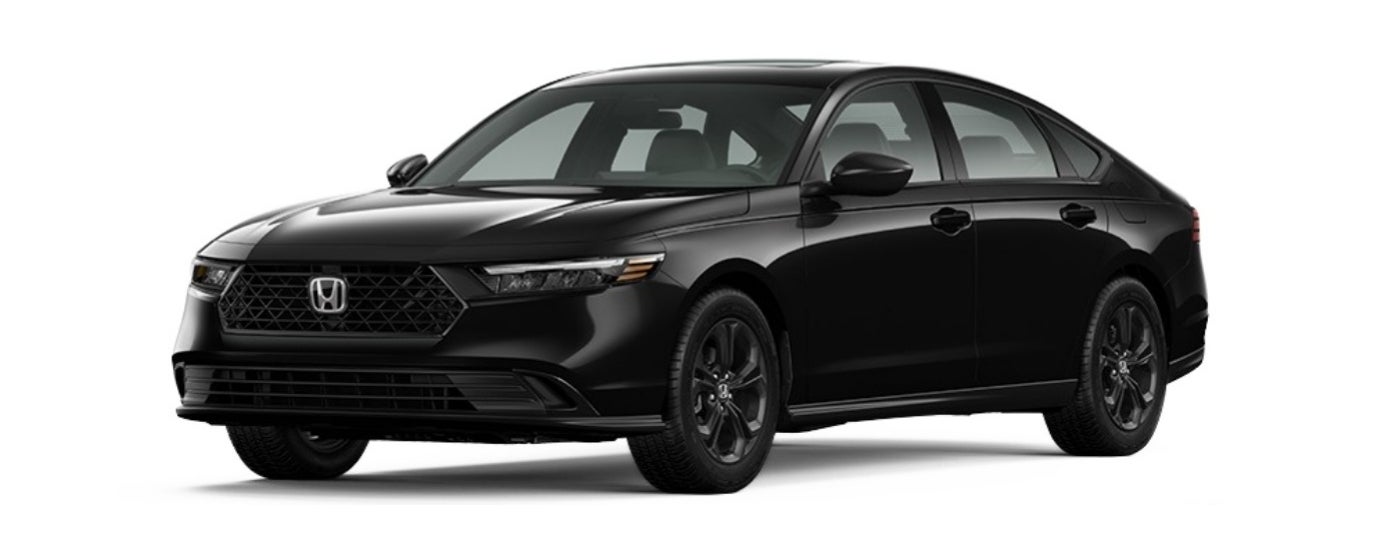 Black 2025 Honda Accord SE angled left
