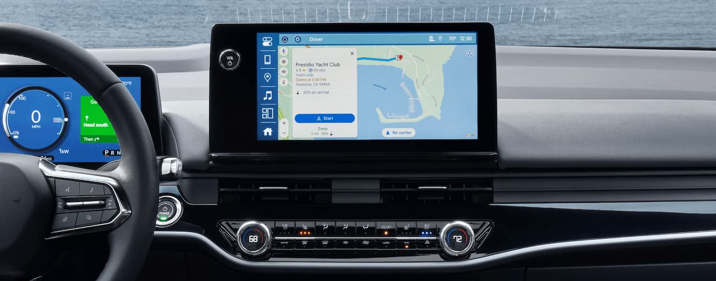 Dashboard and infotainment screen in a 2026 Honda Prologue